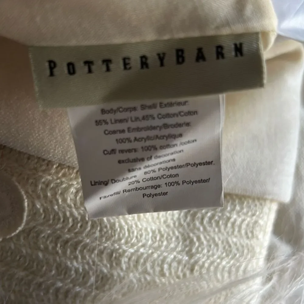 Pottery barn Woodland White Squirrel Christmas Stocking Sequins Faux Fur
